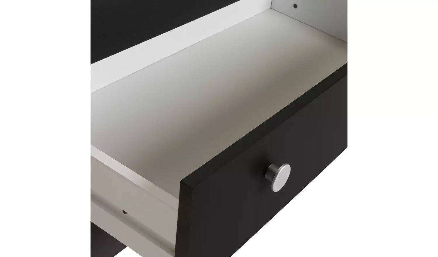 Assembled Seville 3 Drawer Chest - Anthracite